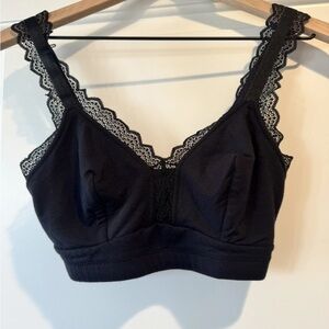 PARFAIT Dalis P5641 Black Bralette Modal Wire Free 32 FF Excellent Condition